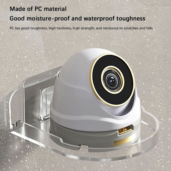 Lättinstallerat övervakningsstativ Fri-punch Akryl Fäste CCTV Kamerahållare Projektor N3e9 transparent one-size