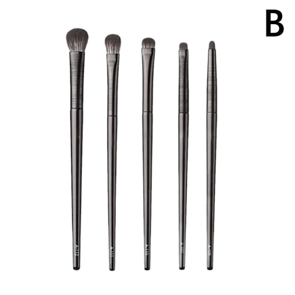 Professionell Sminkborstset Mjukt Och Fluffigt Lämpligt För Foundation Löst Puder Solbränna Öga S7m7 blackC 6pcs