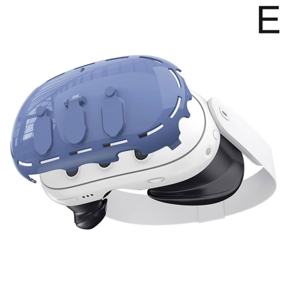 Cover för VR-headset Klart PC-skyddande skal Anti-Drop blue For Meta Quest3