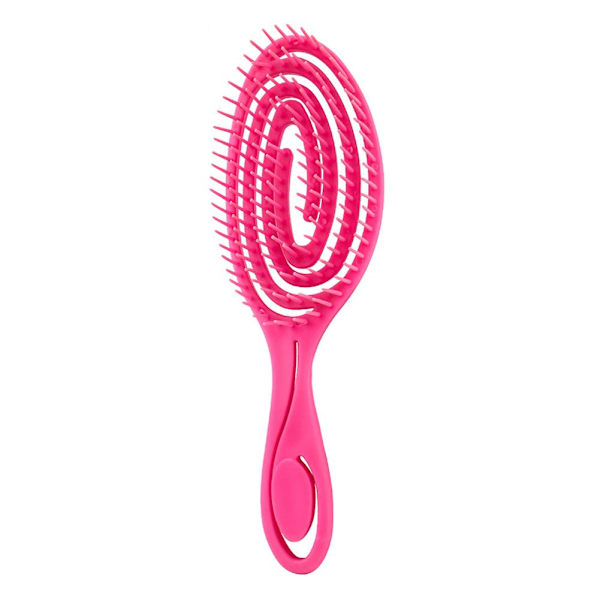 Ny Organisk Hårsborste för Kvinnor Män Barn Hårsborste Natur Com  rose red 1pcs