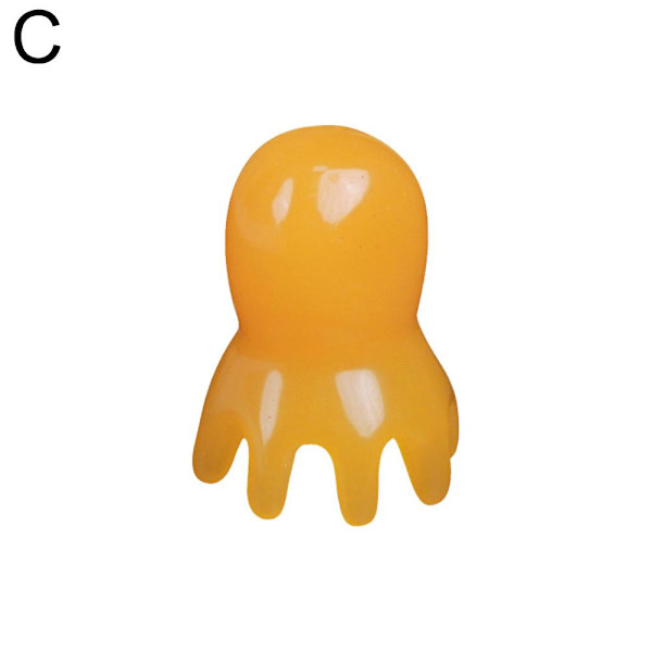 Mini Massage Kam Resin Resin Bläckfisk Kam SPA Massage Kam ше ◇ yellow 1pcs