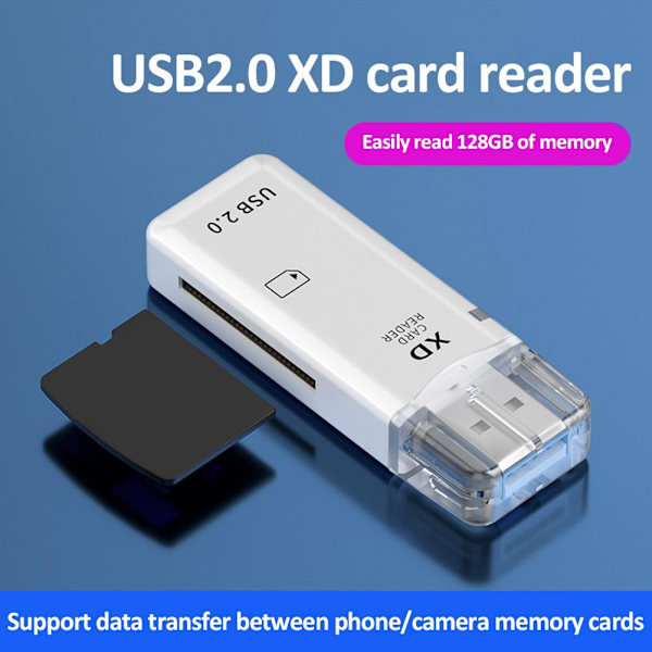 XD Picture Card Reader USB 2.0 Minneskortadapter För Olympus Fuji Kameror Ny~