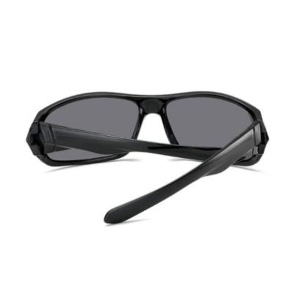 HD Mörkerkörningsglasögon Polariserade Gula Linser Anti-tonad Bländningssyn UK LAGER grey One-size 3pcs
