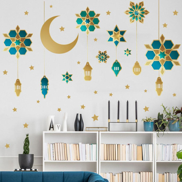 Eid Ramadan Lykta Mubarak Ornament Islamisk Fest Hängande