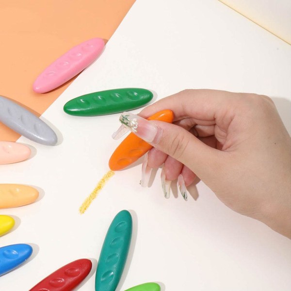 12/24/36 Färger Tvättbar Ej smutsiga händer Toddler Kritor Plast 12 colors 1 box