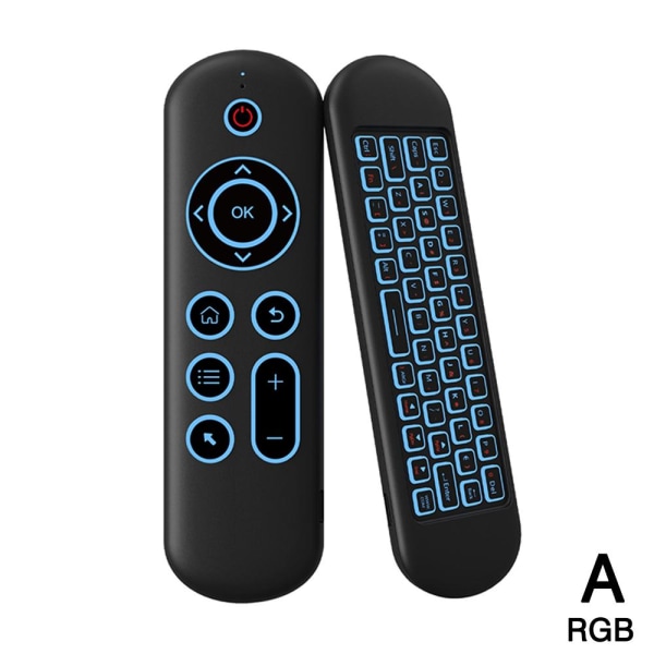 Trådlös 2,4G fjärrkontroll^kontroll Air-Mouse Tangentbord för Android PC L RGB one-size
