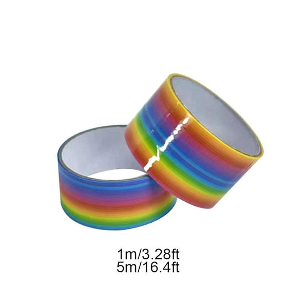 Tejpboll Klistertejper Färgade Dekompressions Självhäftande Rullande DIY Rolig Leksak G2D5 5m 1pcs