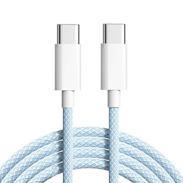 USB C-laddarkabel för iPhone 15 Pro, USB C till USB C-laddarhytt blue 1M