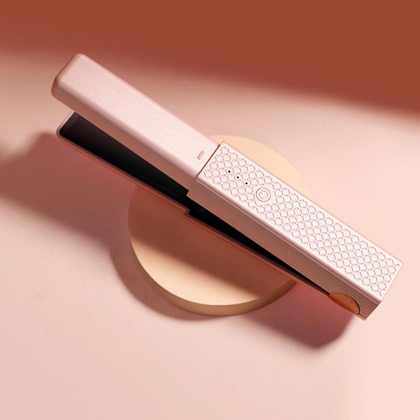 Sladdlös 2-i-1 Plattång Locktång med USB-laddning Bärbar och S1 pink 20*3*3cm