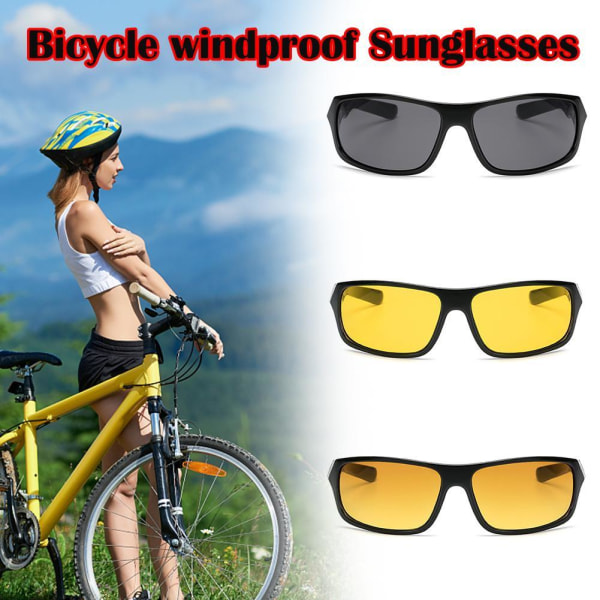 1 STK Men Sport Polariserade Solglasögon Körning Utomhus Ridning Glas yellow One-size