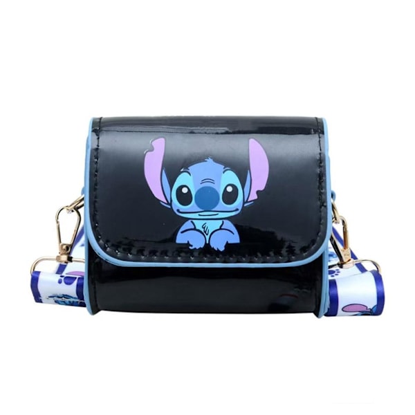 Stitch Messenger Väska Tecknad Söt Flickor PU Läder Underarms Mini Väska Tote Mode Kvinnor Z1W4 Black without letter