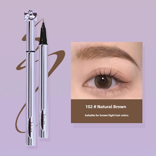 Flytande Eyeliners Ögonbrynspenna Borste Spets Linje Slät Vattentät  103 # smoky gray 800mg