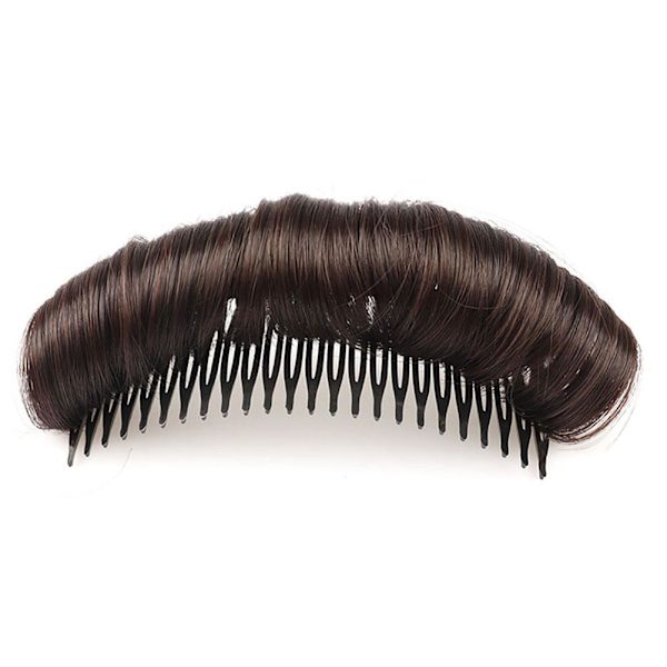 Comb Fluffy Osynlig Peruk Hår Bulle Bangs Pad Curl Hair Pad Hår natural color 12cm/4.72 inch