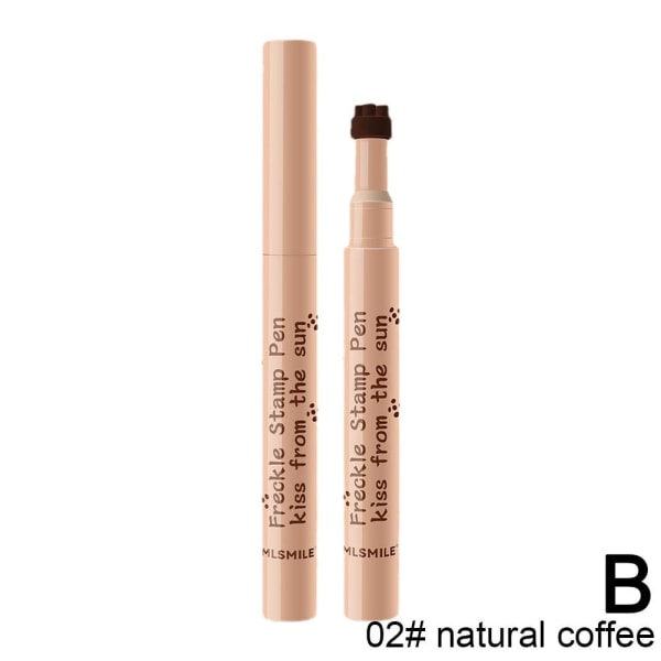 1x Natural Freckle Pen Mjuk hållbar Vattentät Dot Spot Makeup P 02#natural coffee one size