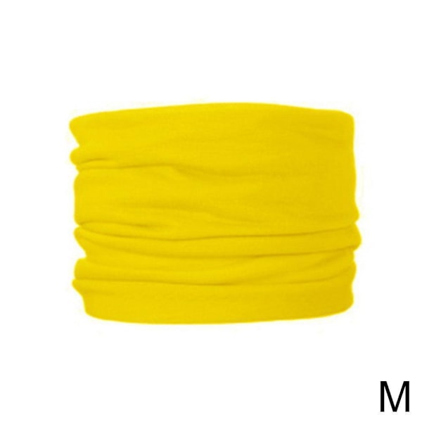 Halsdamask Bandana Balaclava Ansiktsmasker Kylande Ansiktsis Scarf .* Skydd `AU. yellow One-size