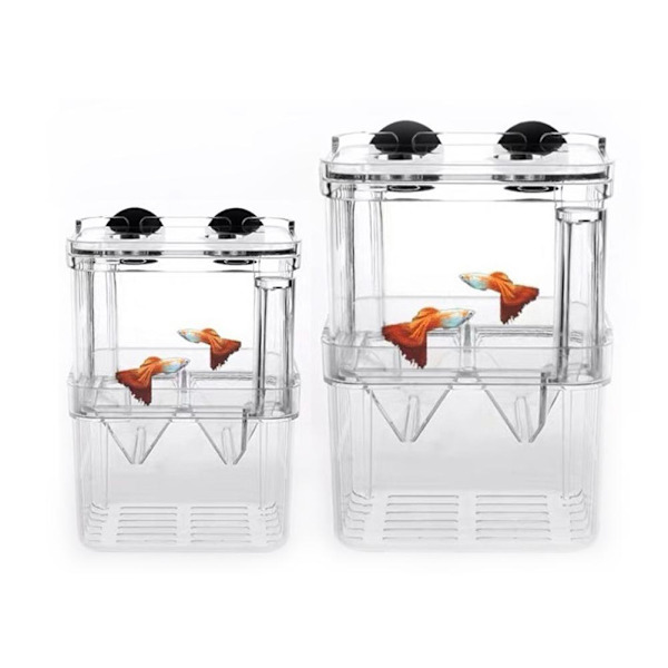 1x Fiskodlingslåda Räkodling Akvarium Inkubator UK Akvarietillbehör UK ST TransparentB L