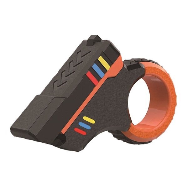 Pistolformad Fidget Slider Leksak - Stressavlastande Fidget Spinner & Fl Orange 1pcs