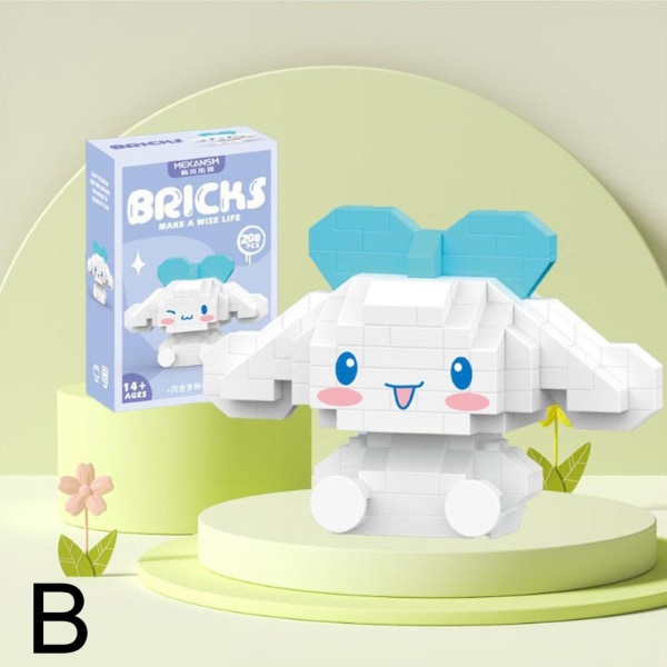 Micro Blocks Nano Blocks Koromi Kitty My Malody Duffy Bear Lingn Cinnamoroll blue one-size