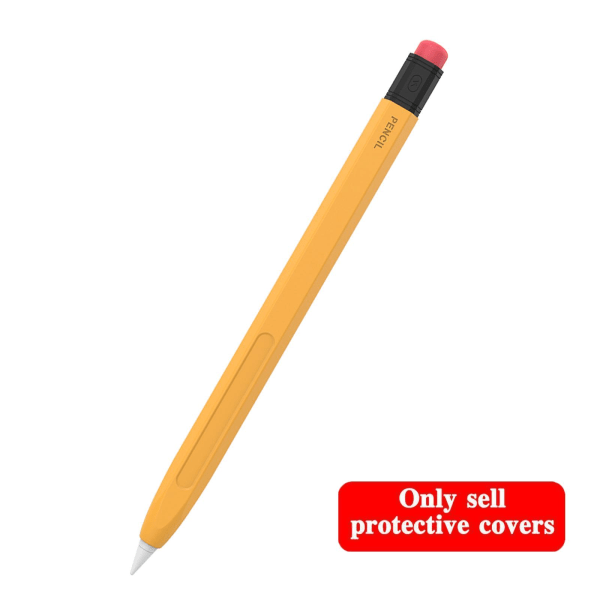 För Apple Pencil 2nd Gen Silicone Grip Case Sleeve iPad Pen Hold yellow for  Pencil2