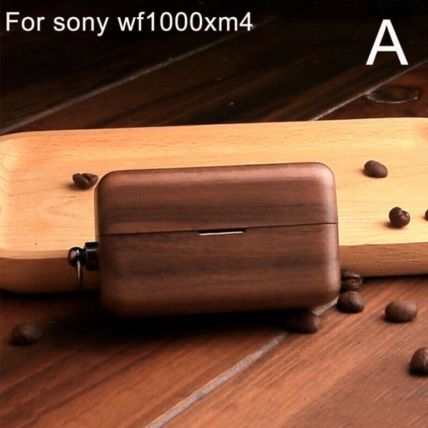 Lämplig för Wf-1000xm5 Bluetooth hörlursskydd i trä Walnut For sony wf1000xm4