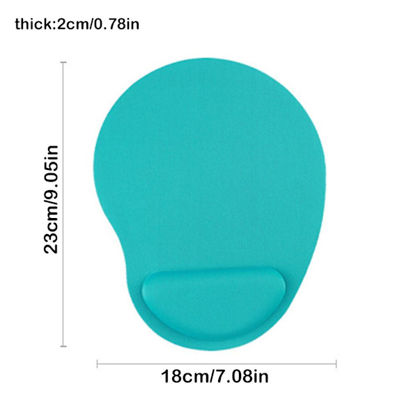 Musmatta med handledsstöd – Ergonomisk komfortmatta – Halkfri – PC – Laptop – Com· gray One-size