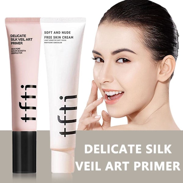 TFIT Delicate Silk Veil Art Primer 30ml 12H Passform & Långvarig K-Beauty. White 1pcs
