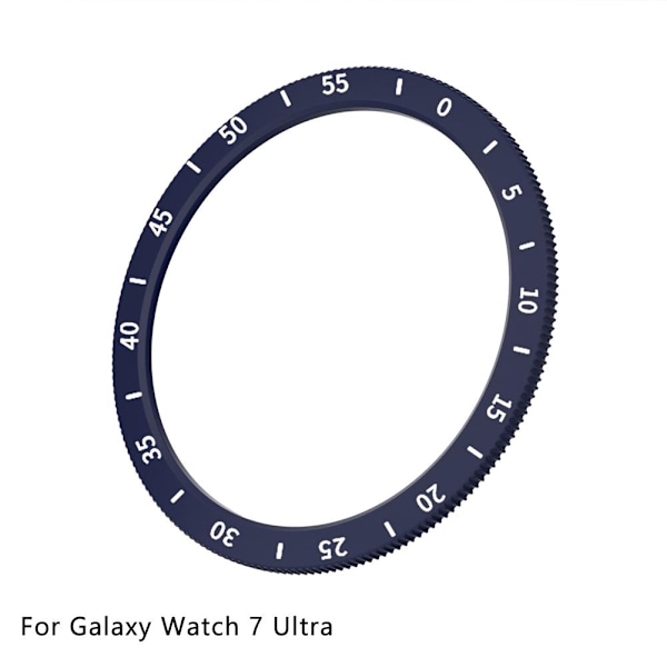 Urtavskydd Ultra Tillbehör, Rostfritt Stål Metall Bezel Loop C blue for galaxy watch 7 ultra