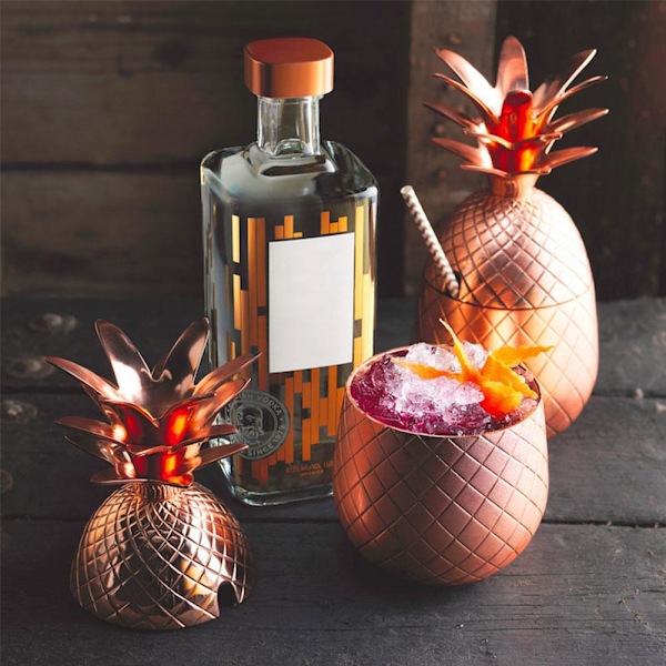 Ananas Cocktail Cup Pläterad Ananas Cocktail Cup Bar Mug Fas rose golden one size