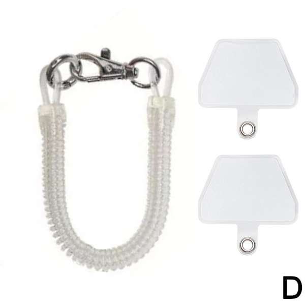 Mobiltelefon Anti-stöld Anti-förlorad Lanyard Set F9X1 B3O6 Prof Transparent 2 gray Gasket