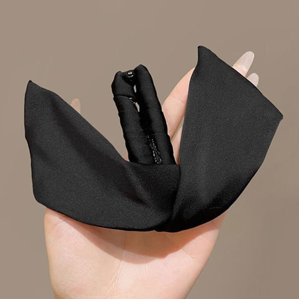 Elegant och utsökt kaninöron bananklämma söt koreansk high-end lätt huvudbonad stil B3f3 khaki One size