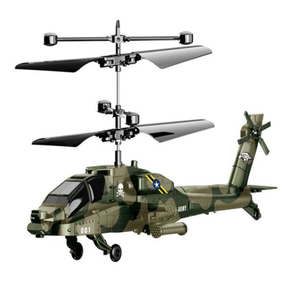 Fjärrkontroll Helikopter Elektrisk Sensor Infraröd Induktion Heli green 18*11cm