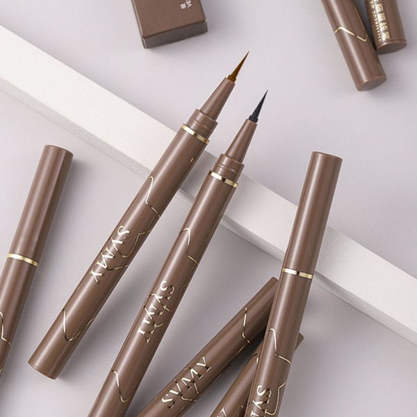 Flytande Eyeliner Penna Vattentät Långvarig Ultrasmal Penna Ögon Eyeliner Smink Y5o2 # 2 brown, 2ML