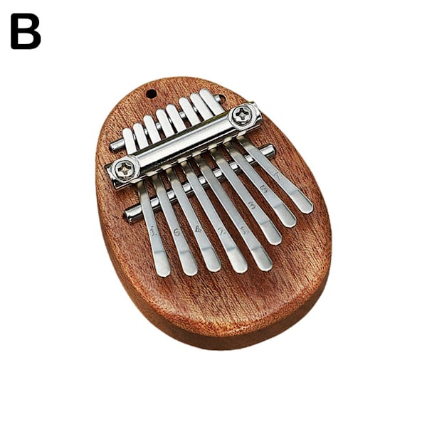 Portabel 8-tangenters Kalimba Finger Piano i Mini-storlek för Musik på Resan 02 onesize