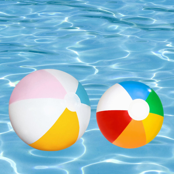 Blank glänsande panel uppblåsbar strandboll stor sommarfest H8 4 color-40cm 40cm