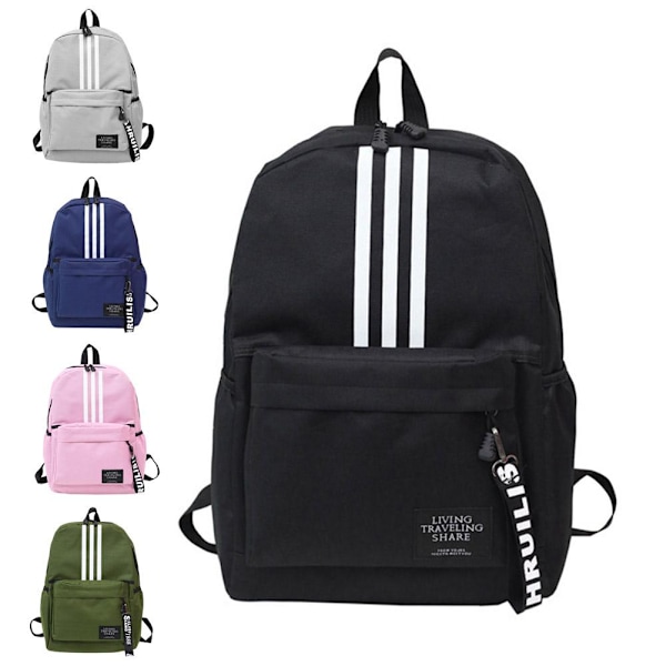 Neutrala studentryggsäckar med stor kapacitet, koreansk version, mode, par, reseryggsäck N6i8 A One size