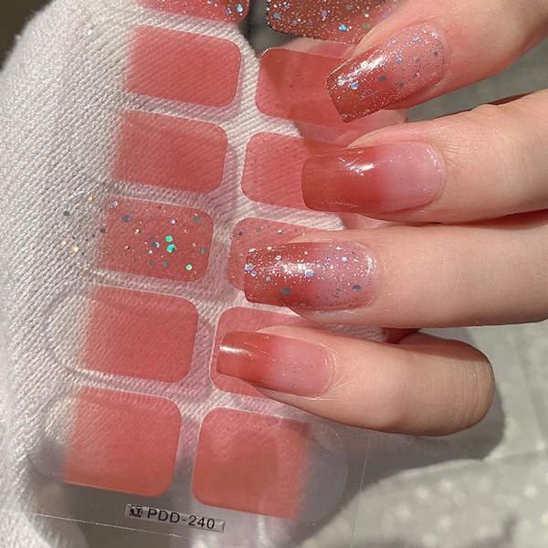 Söta nagelkonstklistermärken Tecknad mode Rivbara och hållbara nagelklistermärken ≌  PDD-240 14pcs