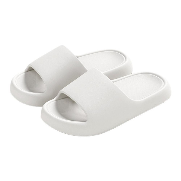 Nya Tofflor med \"Bajs-Känsla\" för Inomhus-, Hem- och Hushållsbruk, Halkfria Tofflor,, white 4445