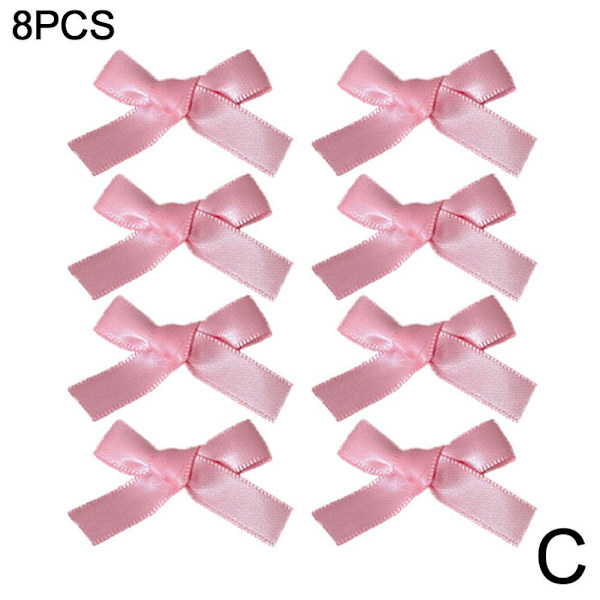 Y2K Mini Rosa Hårclips 8 st, Söt Ballet Stil Band Panna pink 8PCS