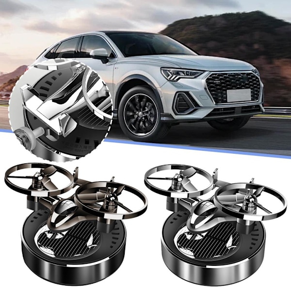 HFLWYWD Bil Luftfräschare, Solenergi Auto Roterande Diffusor w Tin color 1pcs 2pcs