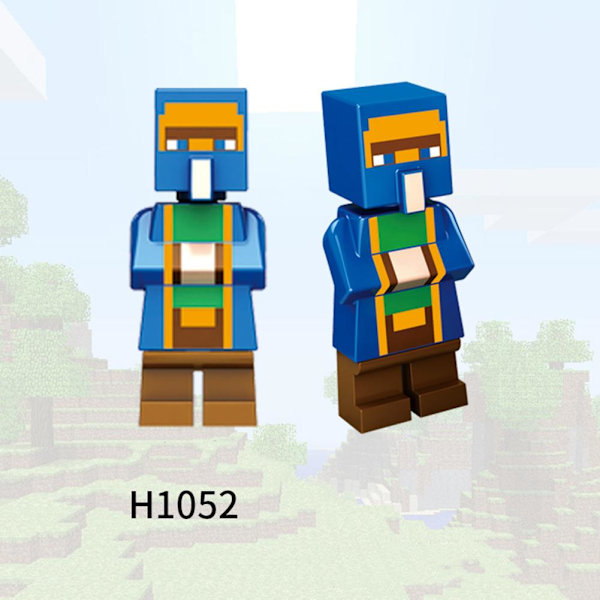 Barn Byggklossar Mini Leksak Stad Minifigurer Block Minecraft Nano C2t4 H1052 1pcs