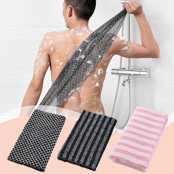 Exfolierande duschhandduk, dubbelsidig badhandduk дφ K1Z2 M8S6 01 1pcs