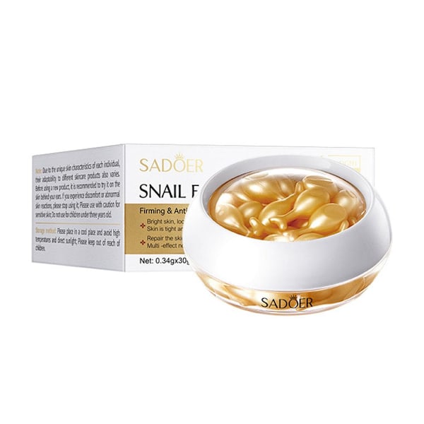 Placenta Essence Rose Snail Capsules Åldersmotverkande Kapslar~ Snail Capsules 0.34gx30