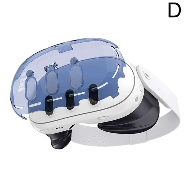 Cover för VR-headset Klart PC-skyddande skal Anti-Drop blue For Meta Quest3