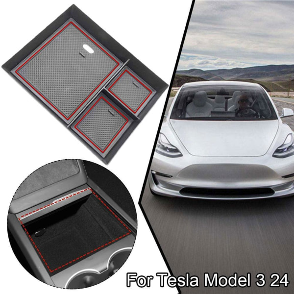 För Tesla Model 3 Highland 2024 Central Control Storage Box Car B 1pcs ee5b, B 1pcs