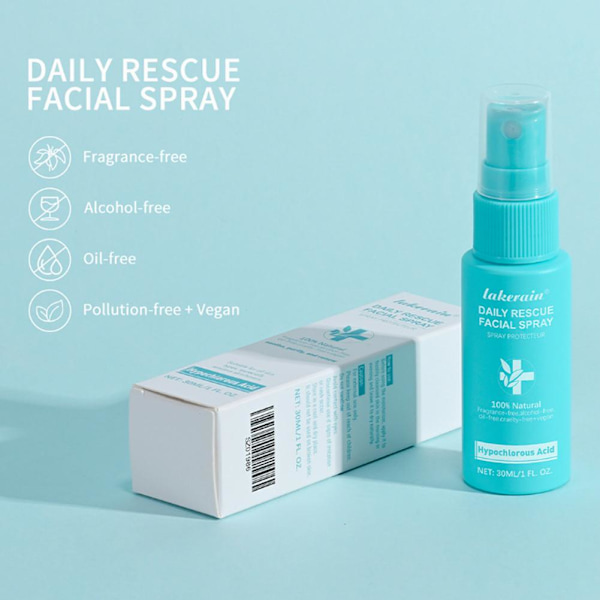 Hypoklorsyra Spray Ansikte, Daglig Res-cue Ansikts 30ml AU 2025 Spray W7E9