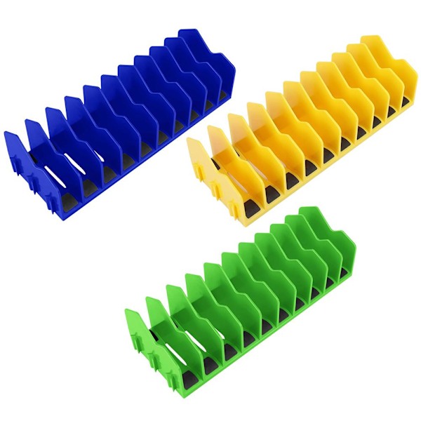 ABS Verktygsorganisator 10-facks Nyckelförvaringshållare Tångskärare Yellow One size