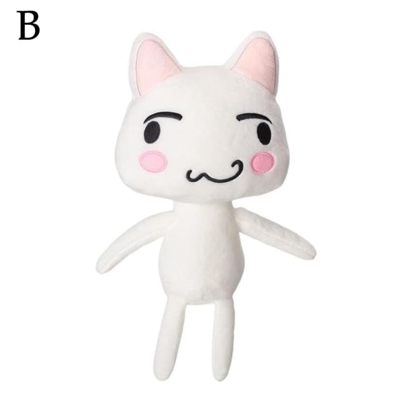 Söt Doro Cat Plyschleksak Hot Pindoro Cat Cute Expression Plysch till White B one-size