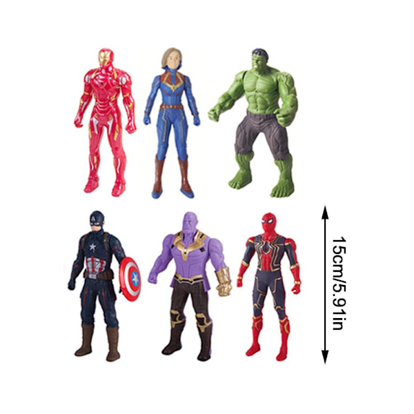 15cm Nya Superhjältar Actionfilm Ljus Action Supermodell Hjälte Pojkar Present Figurer Leksaker Z9c9 C one-size