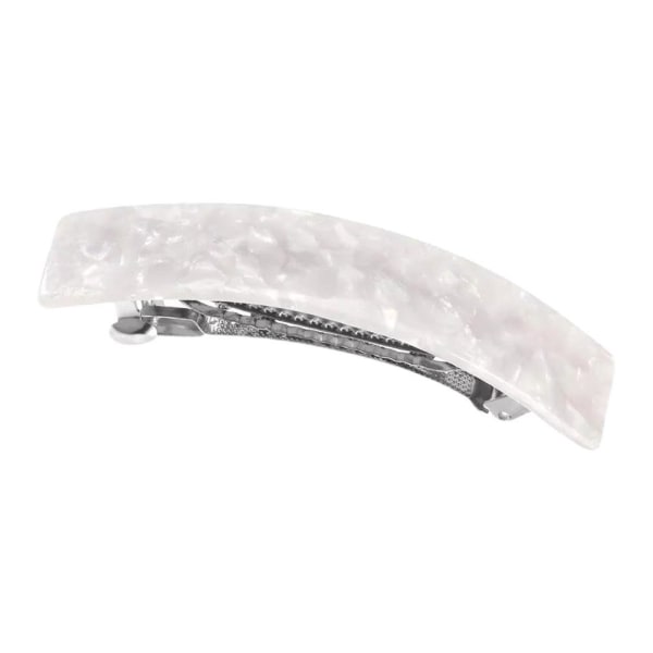 Mångfärgade stora franska hårspännen Slide Accessoarer white one-size