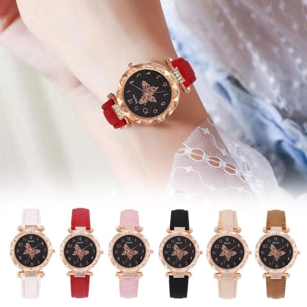 Fashionabla och minimalistiska watch Butterfly Digital watch Black One size